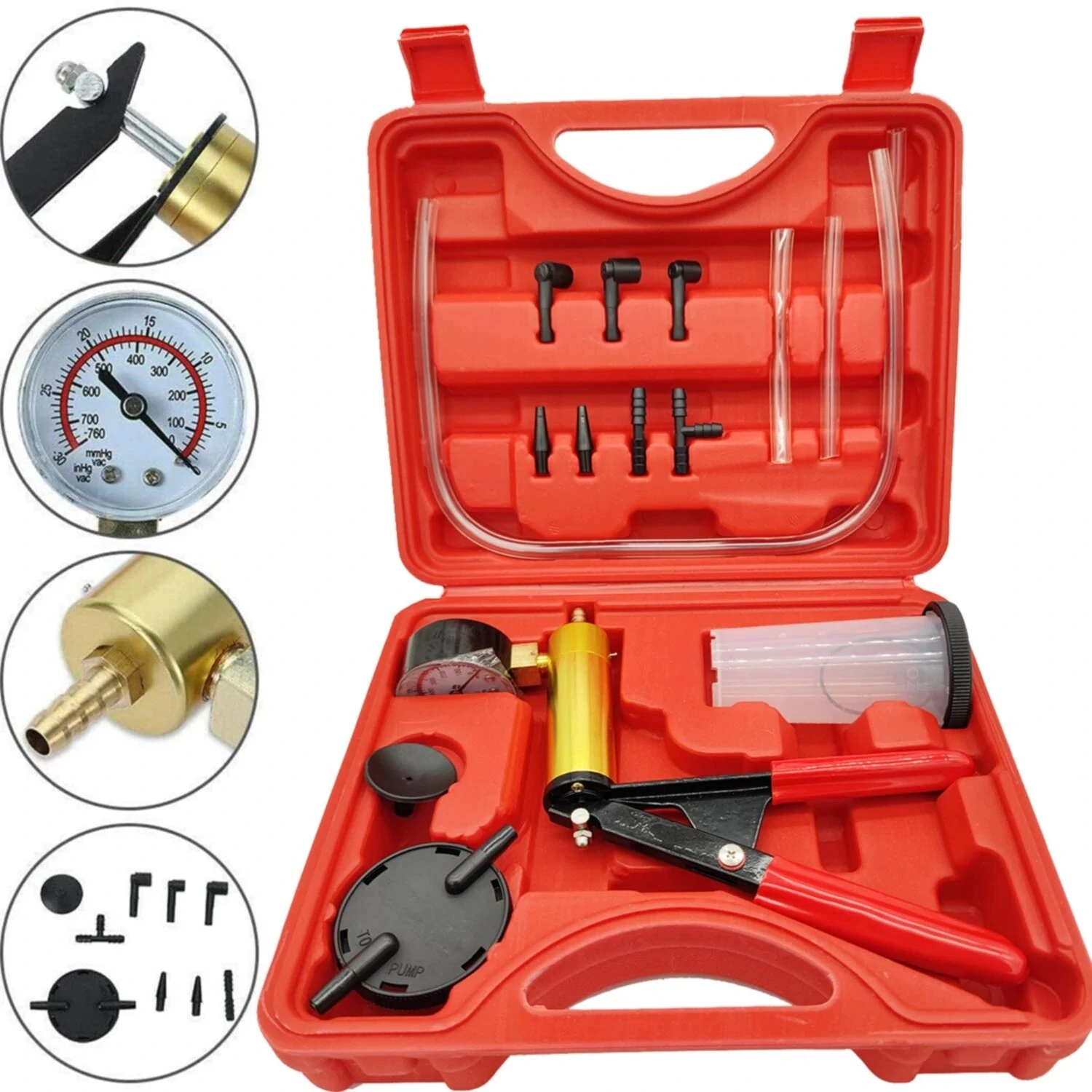 Manual Vacuum Pump for Brake Fluid | Automotive Bleeder & Suction Tool - Image 2