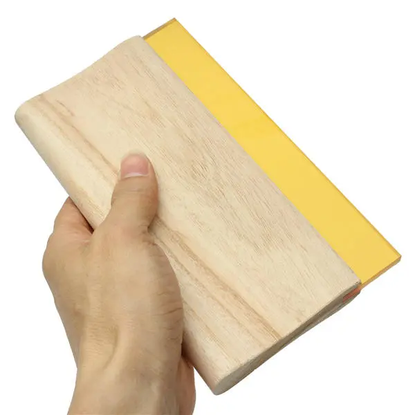 Speedball 8 Inch Wooden Handle Squeegee - 70 Durometer Ink Scraper Blade - Image 4
