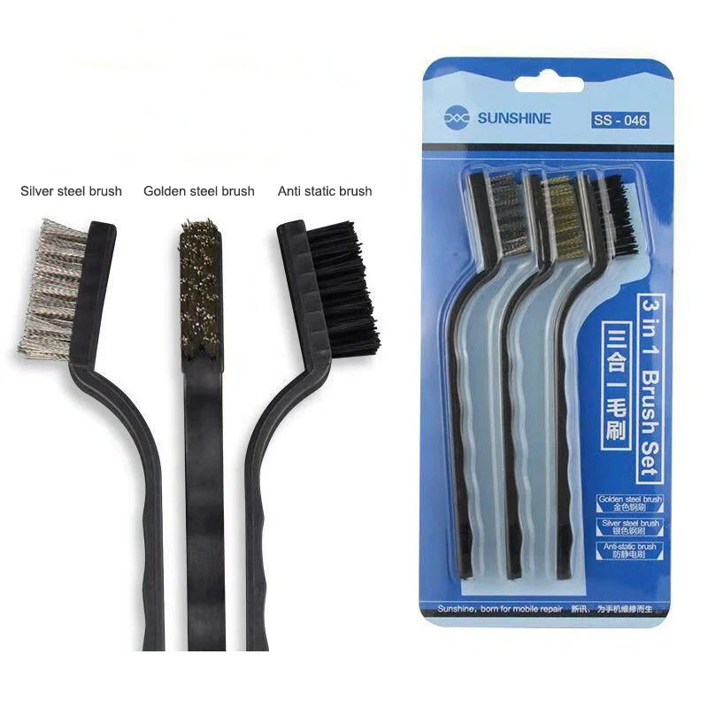 Industrial Toothbrush - Small Wire Brush for Cleaning & Derusting | Copper, Stainless Steel & Nylon - Image 5