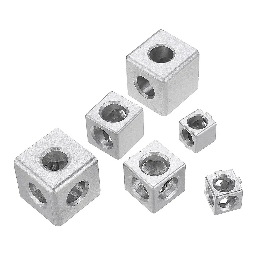 Machifit Aluminum Angle Connector - 2/3 Hole Corner Bracket for 2020 3030 4040 Series - Image 2