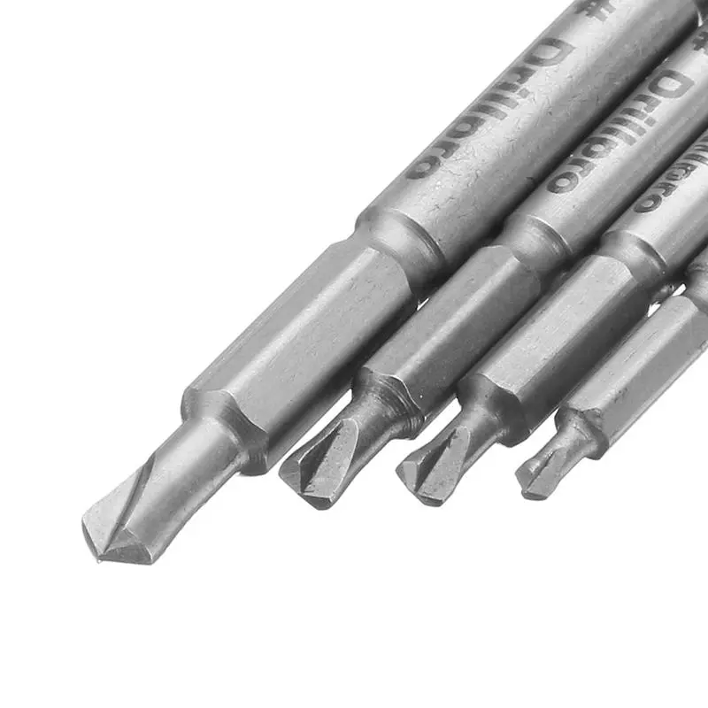Drillpro 4pc Small Double-Side Damaged Screw Extractor | Bolt Stud Remover Tool - Image 4