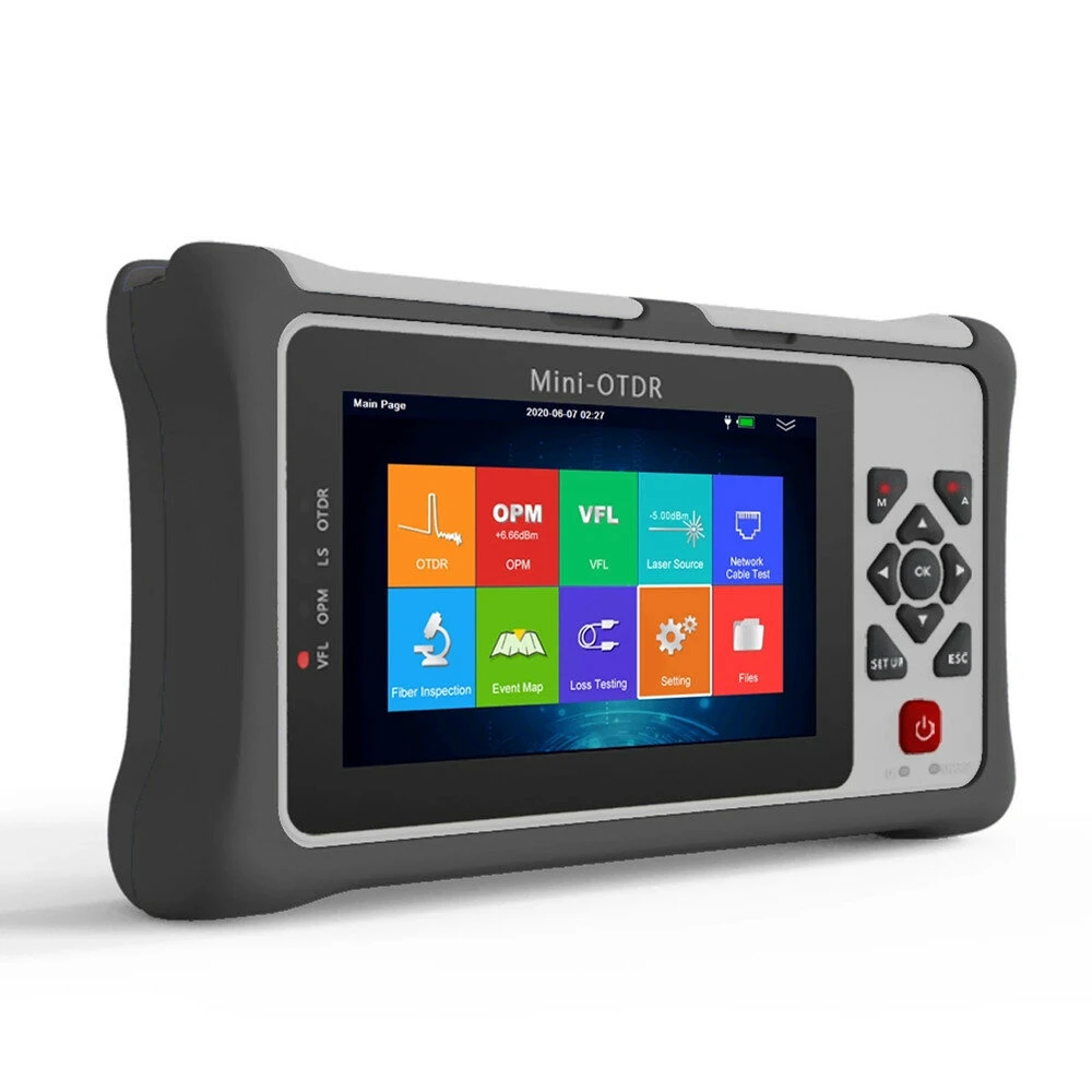 TM1100-A22S Portable Mini OTDR | 1550nm 22dB Fiber Optic Reflectometer | 4.3-Inch Touch Screen - Image 4