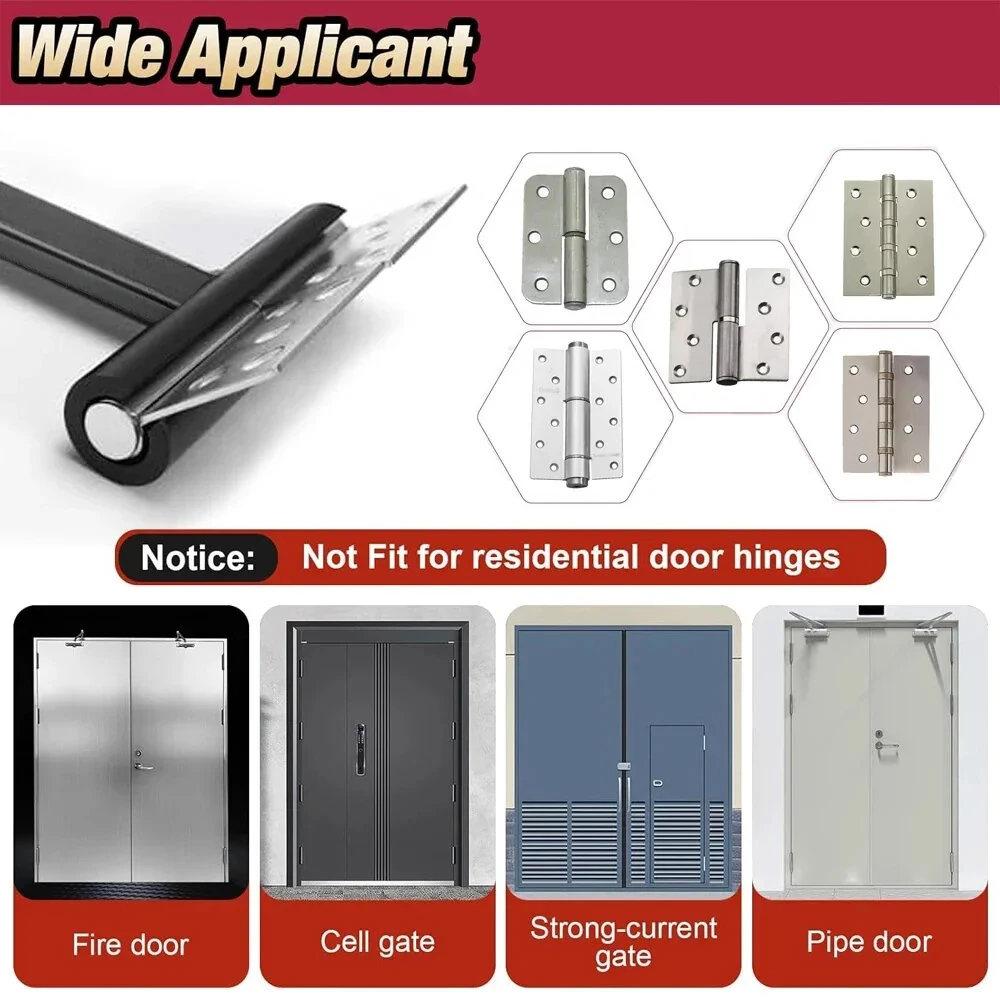 9/13/15/18mm Door Hinge Wrench Kit - Precision Tool Set with Replacement Heads - Image 5