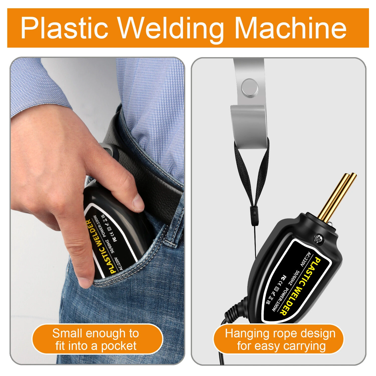 XCER-110 100W Plastic Welding Kit | Hot Stapler PVC Welder Gun for Car Bumper & Dashboard Repair - Image 5