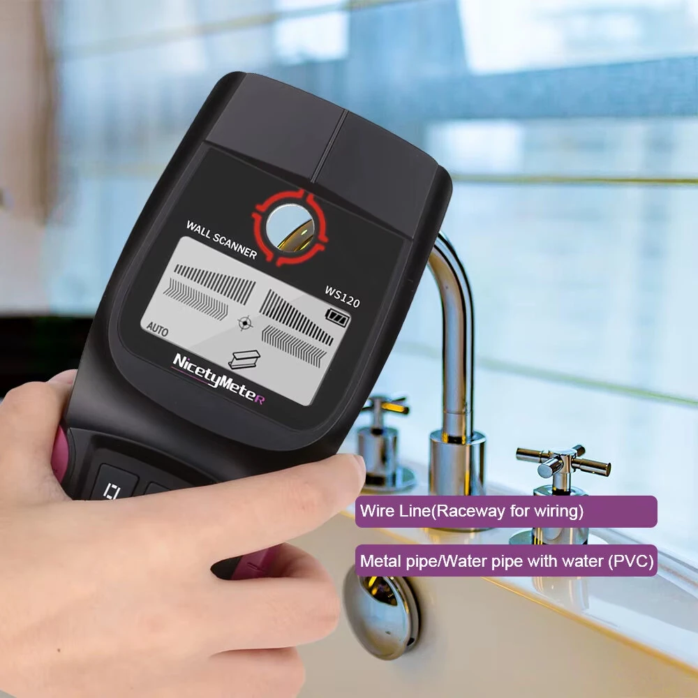 Wall Scanner | Multifunction Stud Finder Detects Metal, Wood & Live Wires - 100mm Detection - Image 2