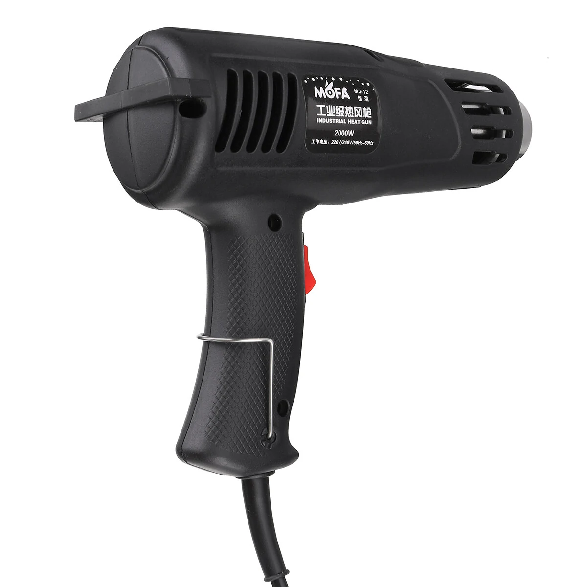 Industrial Electric Hot Air Gun 2000W 220V - Adjustable Heat & Air Flow | Welding Torch for Car Foil - Image 5
