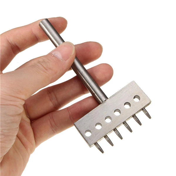 Leather Craft Round Hole Punch Cutter - 8mm Spacing | 2/4/6 Hole Puncher - Image 5
