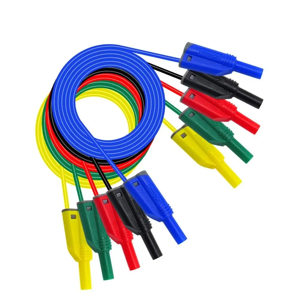 Cleqee P1050B 4mm Safety Stacked Banana Plug Lead | Silicone Wire with Crocodile Clip & Probe Kit - Image 4