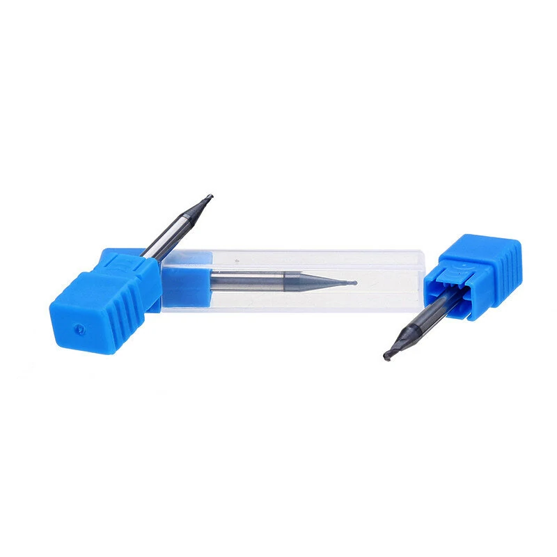 Drillpro Ball Nose Tungsten Carbide End Mill Cutter - R0.5-R5mm HRC55 TiAlN Coating - Image 5