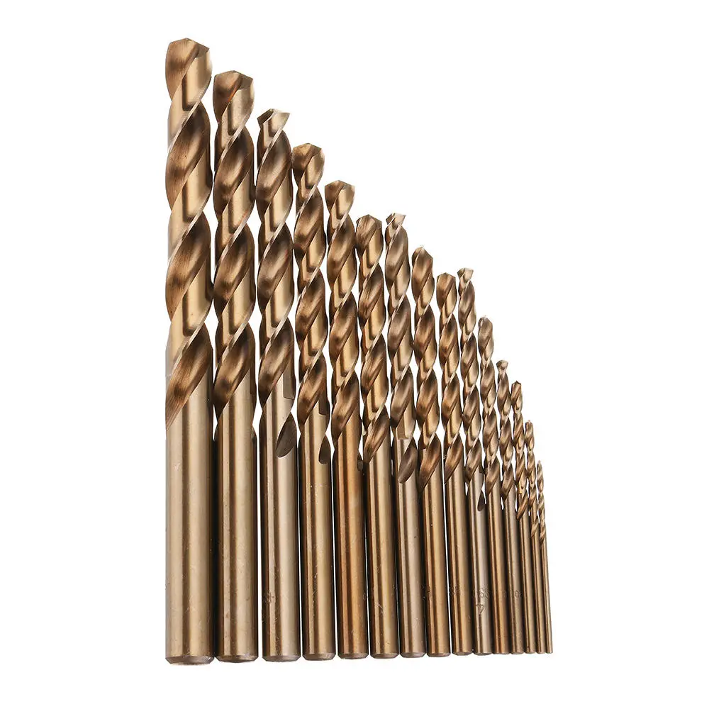 Drillpro 15pcs HSS M35 Cobalt Drill Bit Set | 1.5-10mm for Metal & Steel - Image 2
