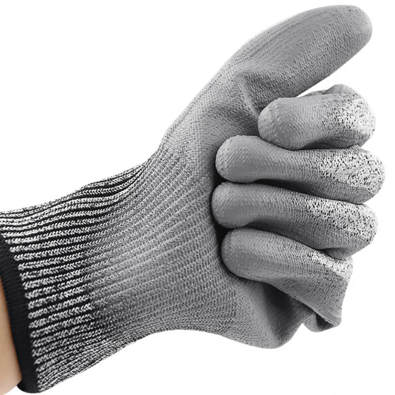 HPPE PU Cut Resistant Gloves Level 5 | Wear-Resistant Hand Protection for Mechanical Work - Image 4