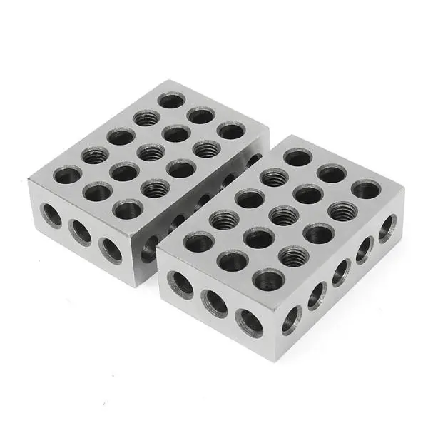 Machifit 2pcs 1x2x3 Inch 23-Hole Parallel Blocks | Precision 0.0001 Inch Milling Tool - Image 5