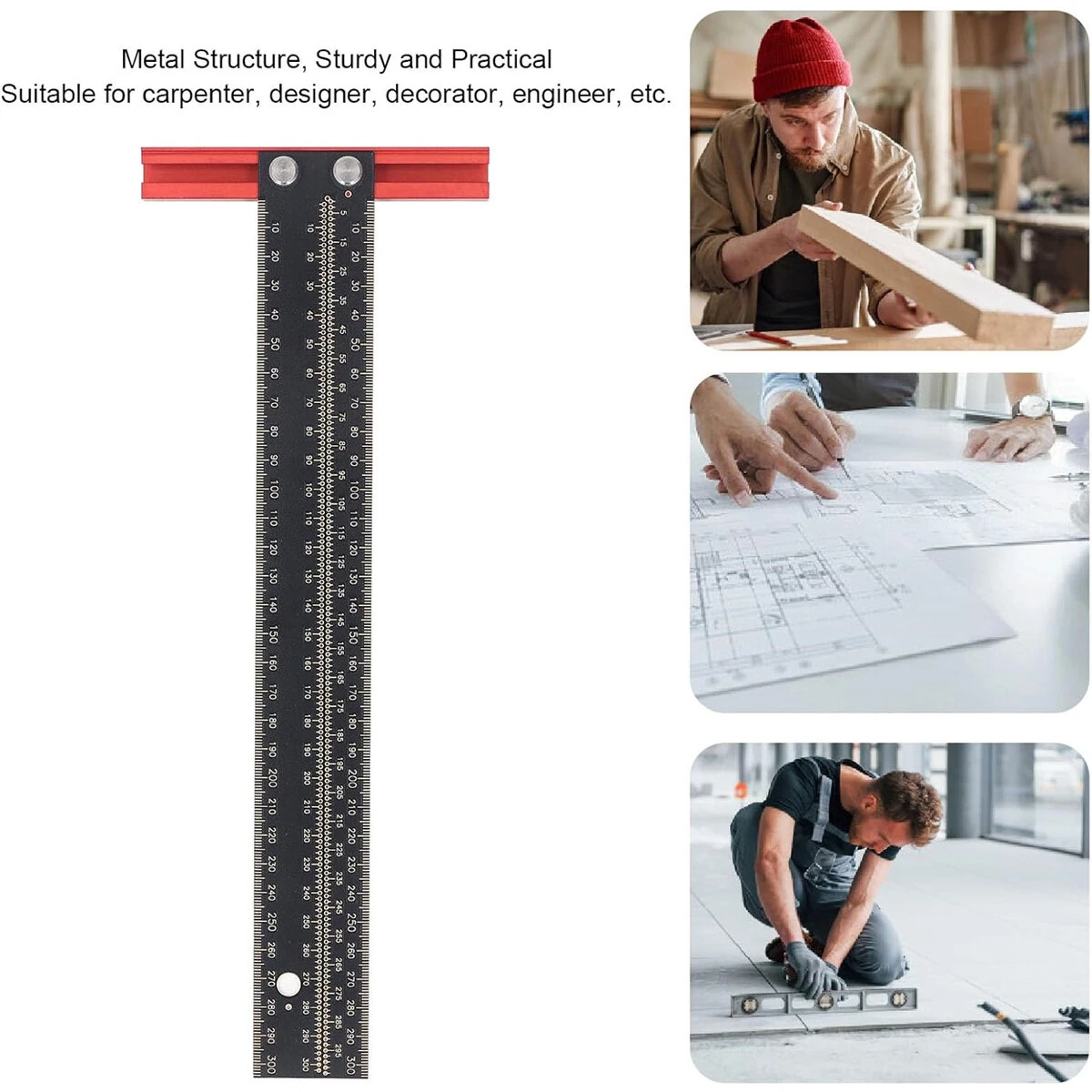 Aluminum Multi-angle Measuring Ruler - Layout Tool for Carpentry & DIY - Image 3