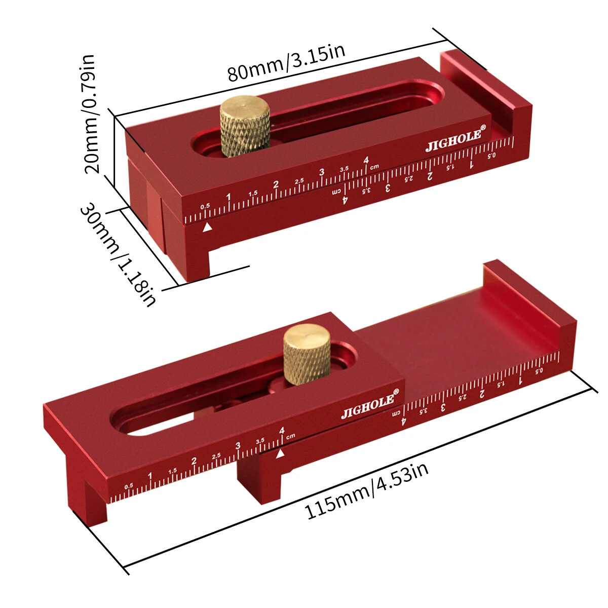 Aluminum Alloy Depth Gauge 5-40mm | Woodworking Saw Gap Measuring Tool - Image 4
