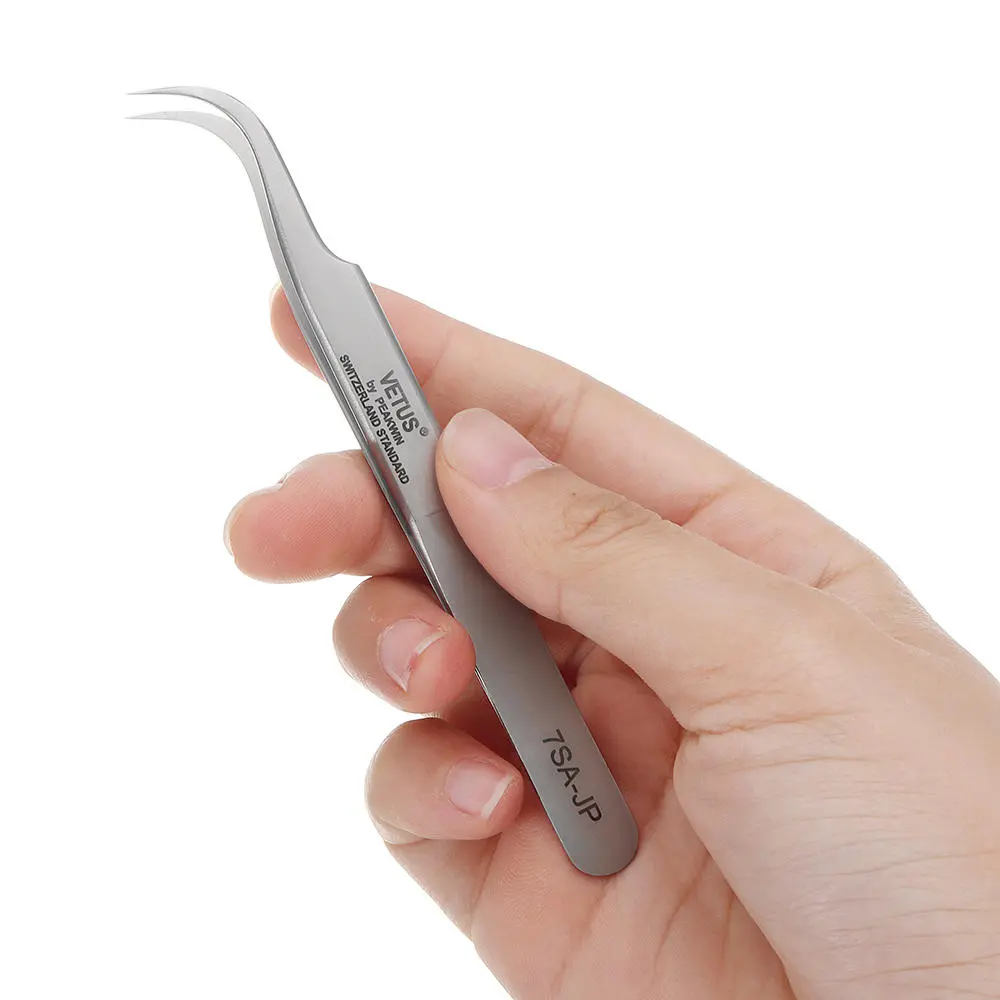 VETUS 7SA-JP Hyperfine Non-Magnetic Anti-Acid Tweezers | High Precision Pincet - Image 2
