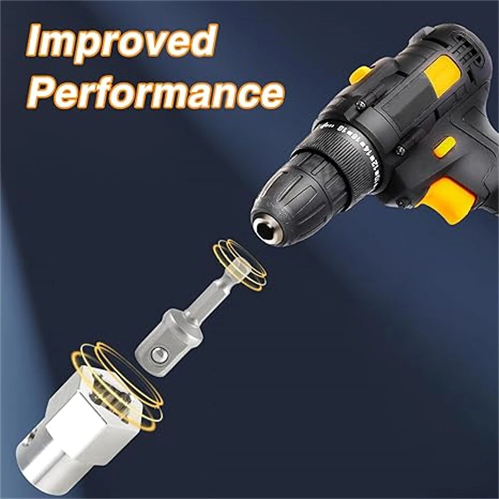 6PCS Wireless Drill Adapter - Stainless Steel Crank Handle for Ratchet & Trailer - Image 5