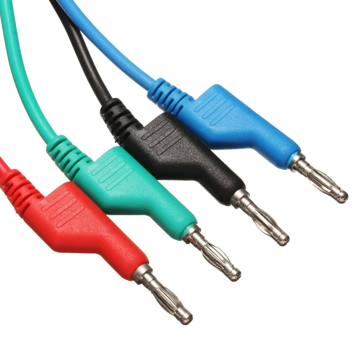 DANIU 4mm Banana to Banana Test Lead Cable - 1M Length, 4pcs, Soft Silicone, 4 Colors - Image 5