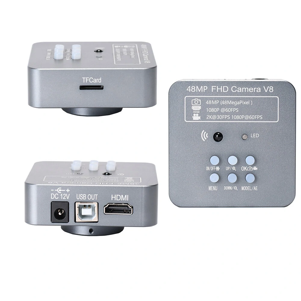 48MP 1080P 60FPS Digital Microscope Camera - 2K HD Magnifier for Phone PCB Repair - Image 4