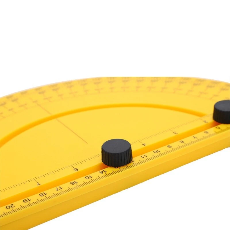 30 60 90 Degree Semicircle Protractor | Plastic Disc Angle Ruler with Screw Cap - Image 3