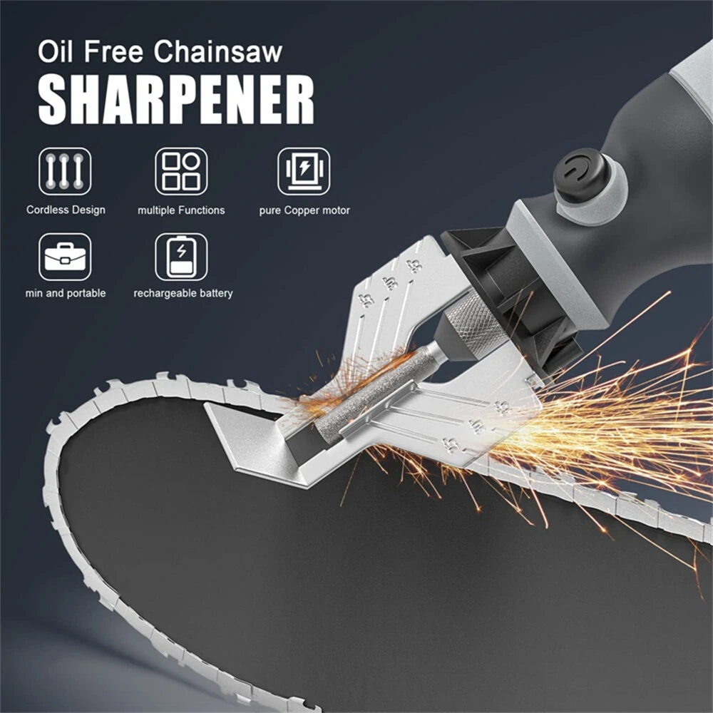 Cordless Chainsaw Sharpener - Electric Handheld Sharpening Kit | High Speed - Image 2