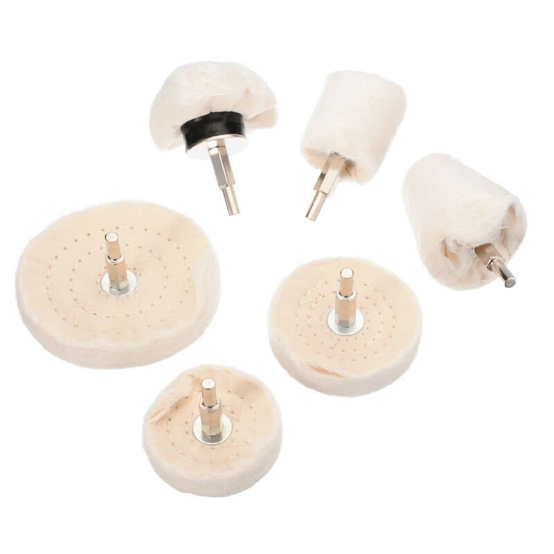 6pcs Buffing Pad Polishing Wheel Kit for Drill - Buffer Polishing Mop Pads - Image 2