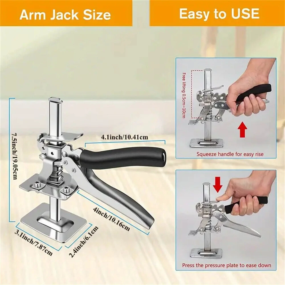 Carbon Steel Tile Leveling Clips - 120kg Capacity with Adjustable Lifter Arm | Labor-Saving Tool - Image 3