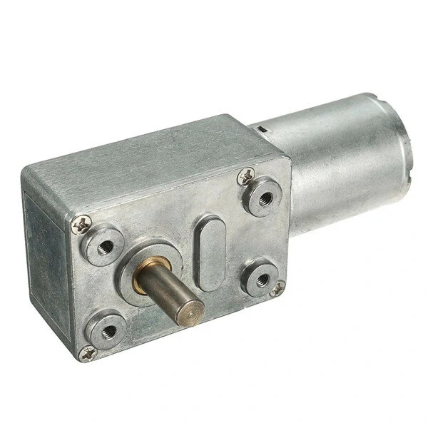 GW370 12V High Torque Turbo Worm Gear Motor - 0.6 RPM Reversible DC Reducer - Image 3