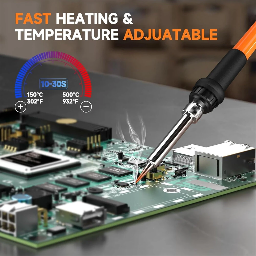 HX46 Soldering Station Kit 600W | PID Temp Control 150-500°C | LCD Display & Auto Sleep - Image 4