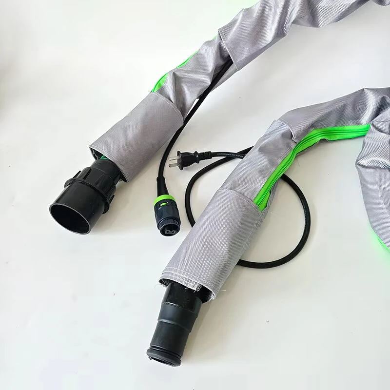 Mirka Festool Vacuum Hose Cover - 3.5m Dust Extractor Sleeve, Grey and Green - Image 5