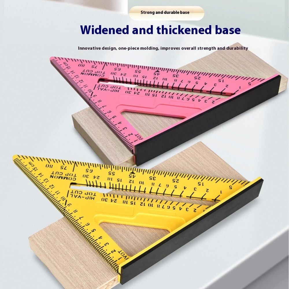 Carpenter Triangle Square - 45 Degree Angle Ruler & Woodworking Scriber - Image 4