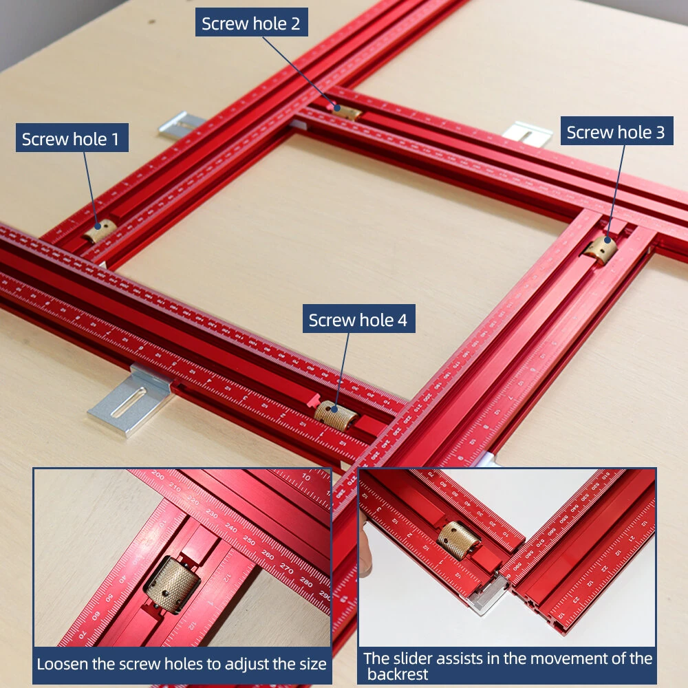 ENJOYWOOD Juice Groove Router Jig - Adjustable Template for Cutting Boards | Metric/Imperial Scales - Image 4