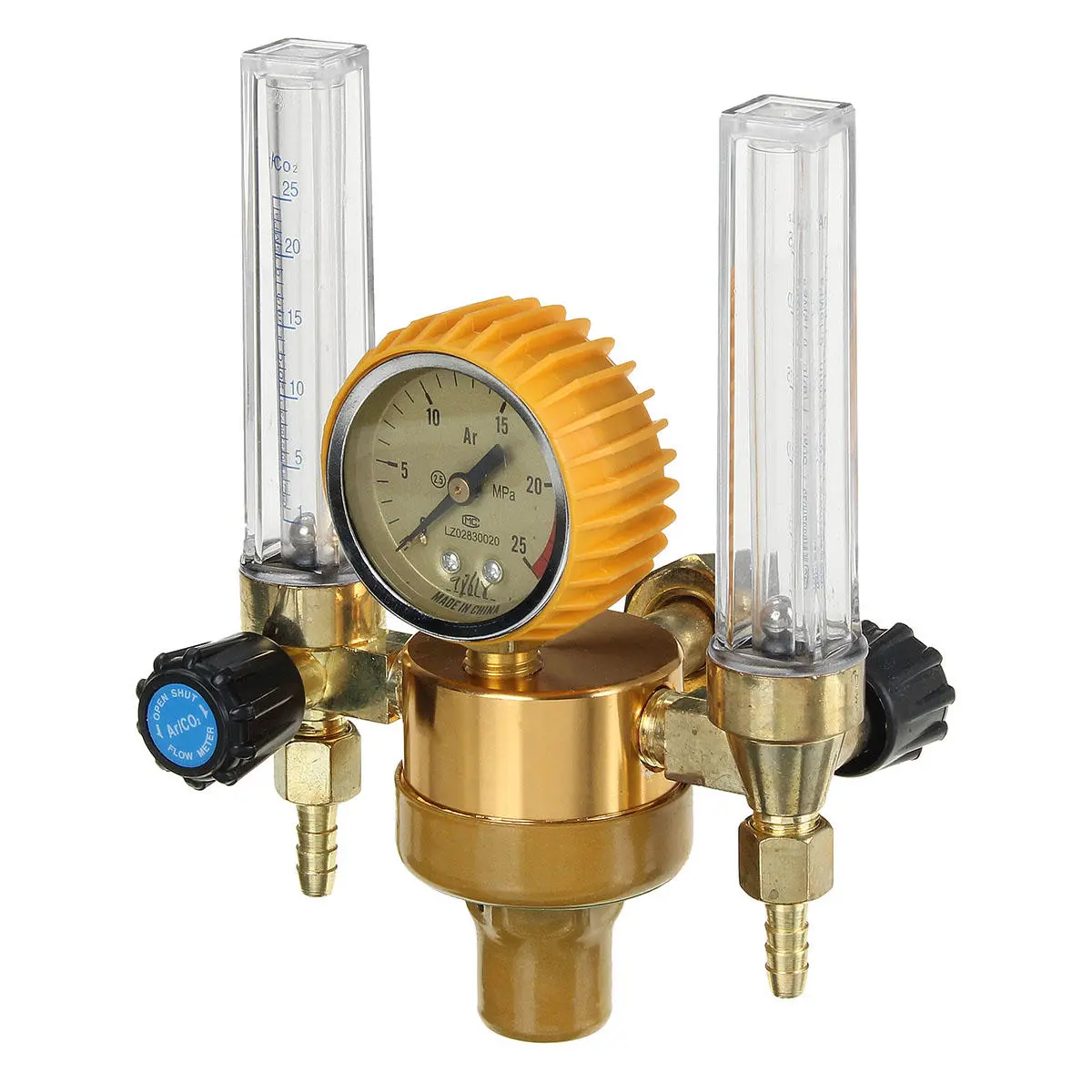 Argon Regulator with Flow Meter & Pressure Gauge | 2-Tube MIG TIG Control Valve - Image 2