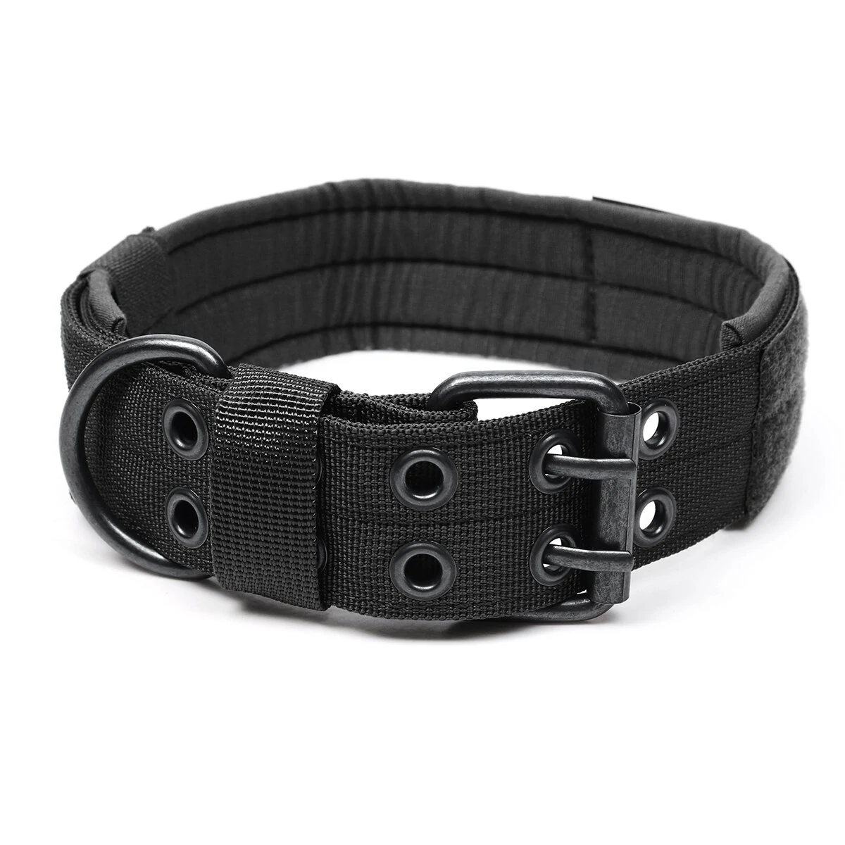 Nylon Tactical Dog Collar | Military Adjustable Training Collar with Metal D-Ring - M Size - Image 4