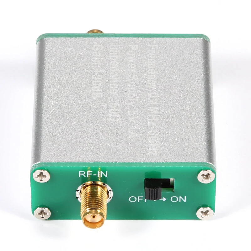 Low Noise Amplifier 0.01-6GHz | 35dB Gain RF Signal Amp | SMA Female Type-C/Battery - Image 2