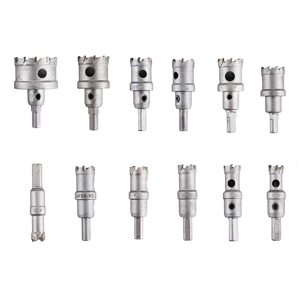 12pcs M35 Titanium Coated Hole Saw Cutter Set | 15mm-50mm | For Stainless Steel & Aluminum - Image 4