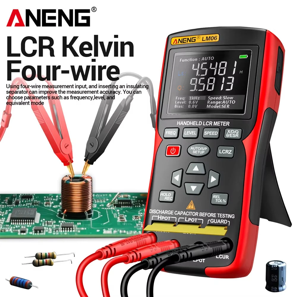 ANENG LM06 LCR Meter - 100KHz Tester for Capacitance Inductance Resistance - Image 4
