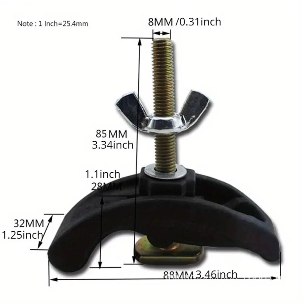 6PCS CNC Arcuate Press Plate Clamps | T-Track Hold Down Fixture for Router & Milling Machine - Image 5
