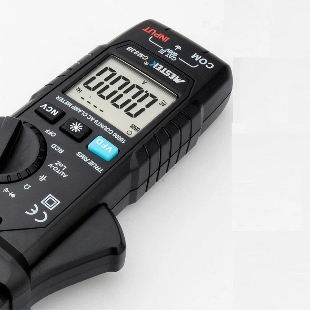 MESTEK CM83B True RMS Clamp Meter - 600A AC/DC Voltage Tester | NCV & Capacitance - Image 4