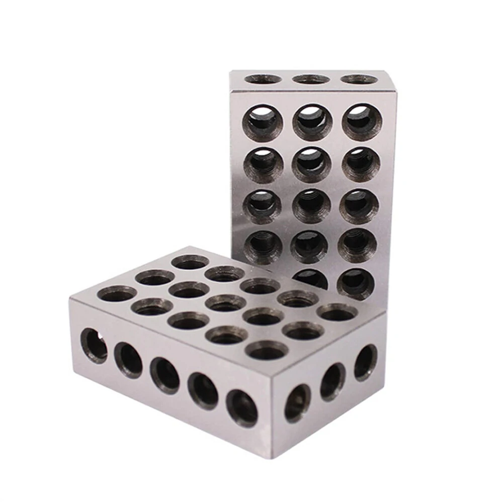 Metric Precision Parallel Blocks Set | 1-2-3 Inch 25-50-75mm | 23 Holes Iron Gauge Kit - Image 4