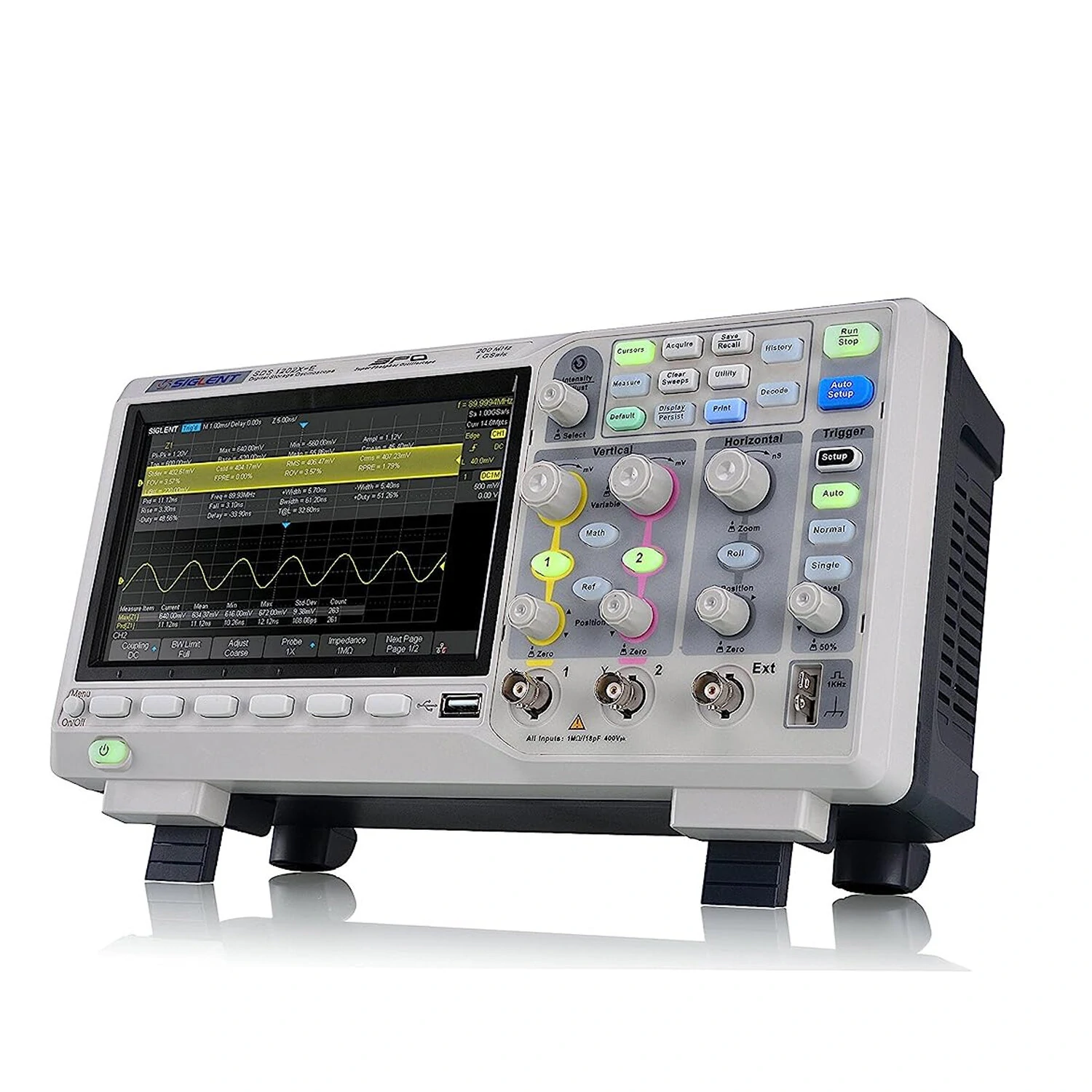 Siglent SDS1202X-E Oscilloscope - 200 MHz 2 Channel | 1 GSa/s 14 Mpts - Image 3