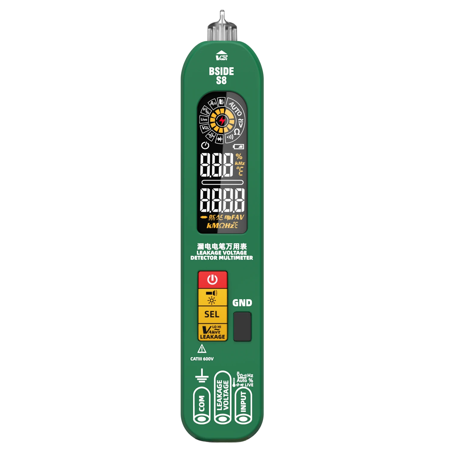 BSIDE S8 Multimeter - High Precision DC/AC Voltage Tester | Capacitance, Temperature, Flashlight - Image 2