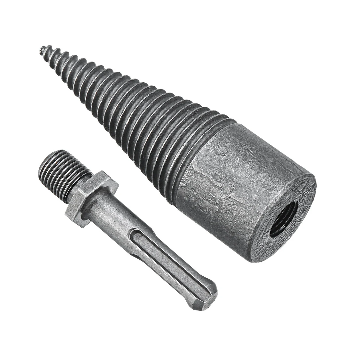5 PCS Step Drill Bit Set - 42mm & 32mm Firewood Splitter Cone | Hex & Triangle Shank - Image 4