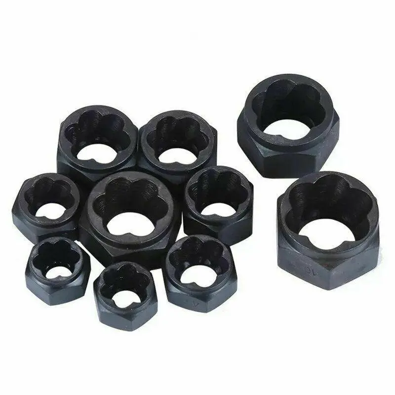 Damaged Nut Bolt Remover Set - 10PCS Screw Extractor for Stripped Broken Studs - Image 3