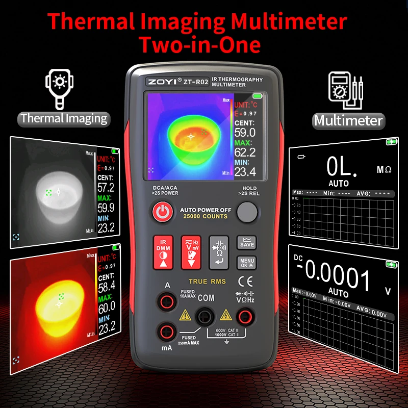 ZOYI ZT-R02 Thermal Imaging Camera | 96x96 IR Resolution | Type-C Rechargeable - Image 4