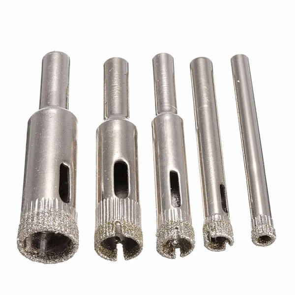 Diamond Hole Saw Drill Bit Set - 5pcs 5-12mm for Tile Ceramic Glass - Image 3