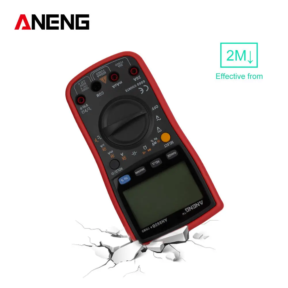ANENG AN860B+ Digital Multimeter | 6000 Counts AC/DC Voltage Tester - Image 5
