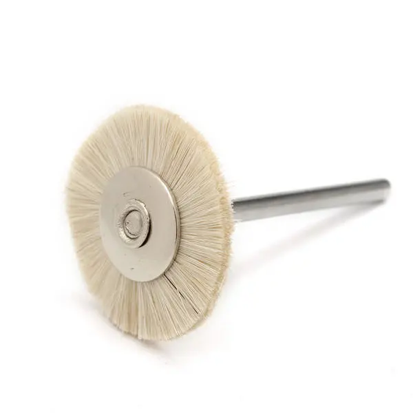 Soft White Goat Hair Polishing Wheel Set - 30pcs for Buffing & Shining - Image 4