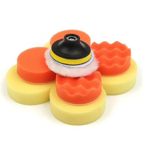 6pcs 3 Inch Polishing & Waxing Pads - Drill Adapter Buffer Pad Kit - Image 2