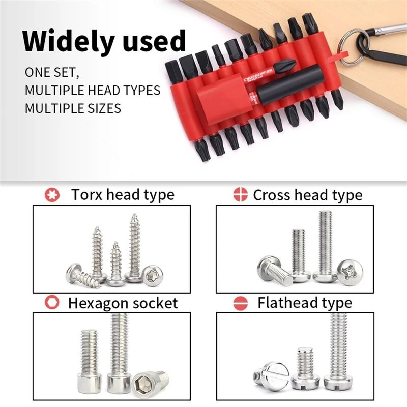 22Pcs Magnetic Driver Bits Set - High Torque, Torx, Hex, Phillips & Flathead - Image 4