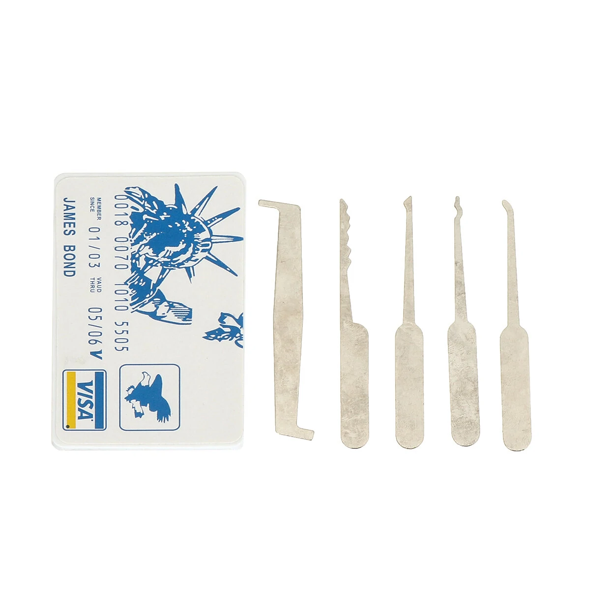 22PCS Stainless Steel Lock Pick Set - Professional Locksmith Tools with Picking Blade & Wrench - Image 4